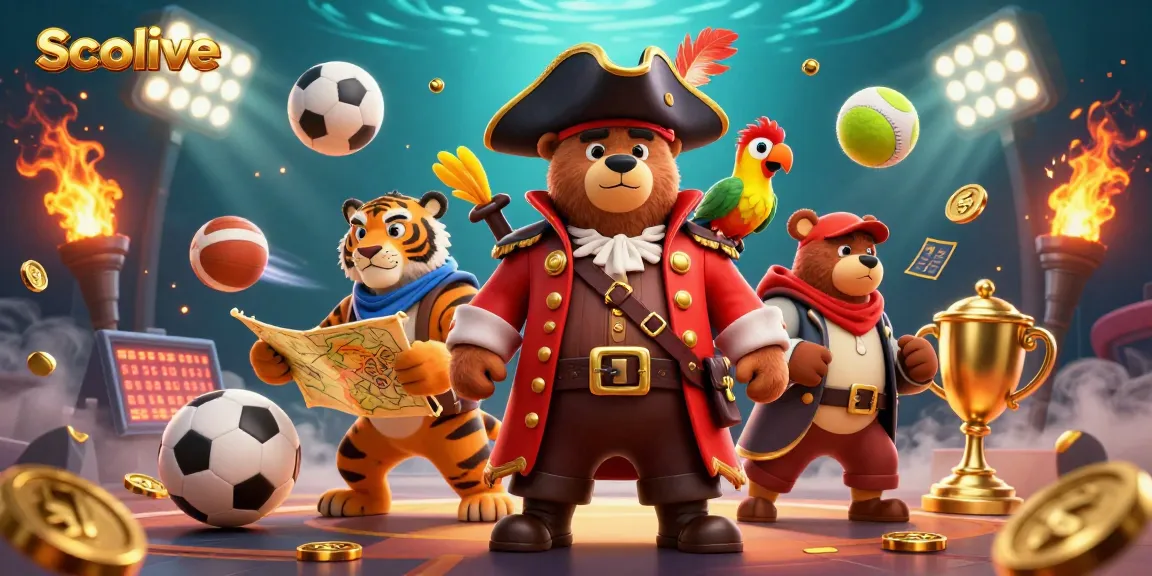 Socolive presents thrilling sports betting action with engaging characters and sports elements.