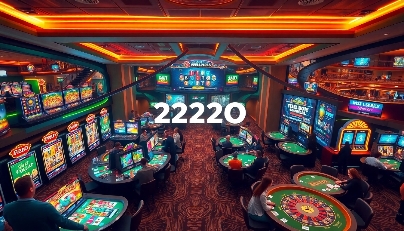 Immersive 222O online gaming experience with engaging slots and live dealers.