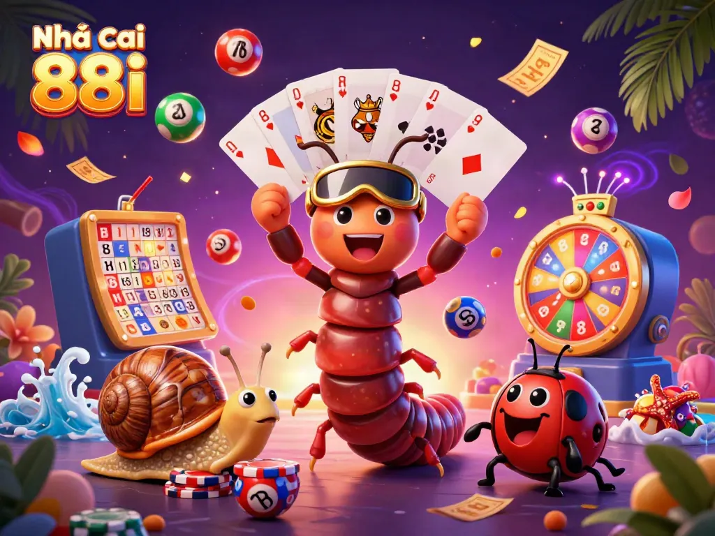Engage in thrilling gaming adventures with Nhà cái 88i, featuring a vibrant casino scene.