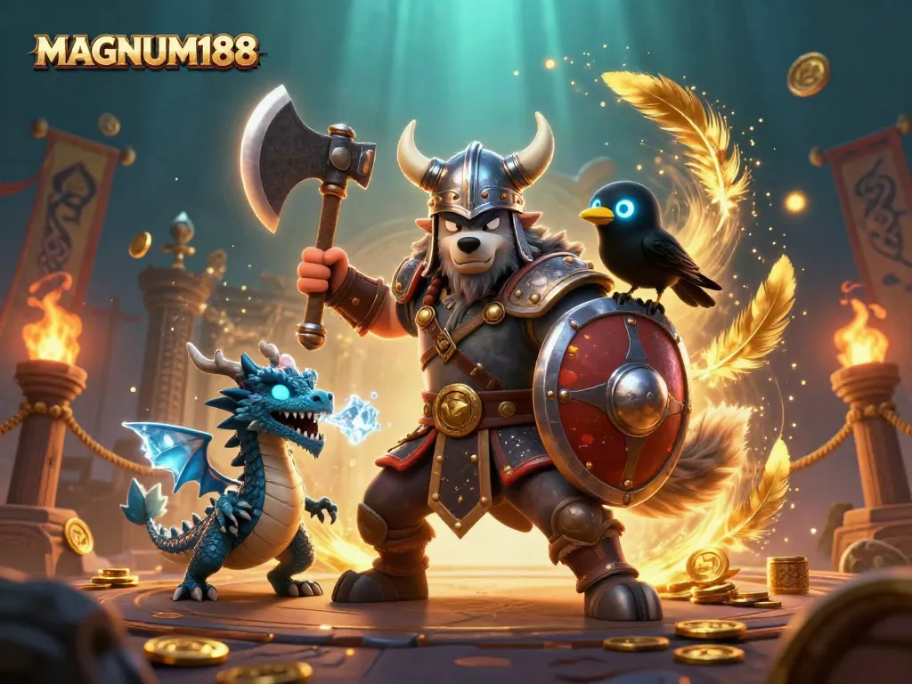 Experience thrilling gameplay with MAGNUM188 through vibrant characters and dynamic betting elements.