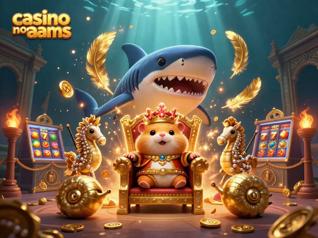 Il re dorato nel suo trono di denti di squalo rappresenta i migliori vantaggi dei casino non AAMS.