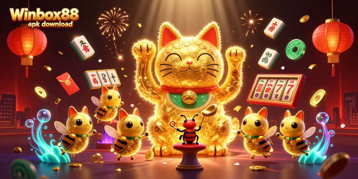 Experience the excitement with Winbox88 apk download, showcasing a vibrant casino world.