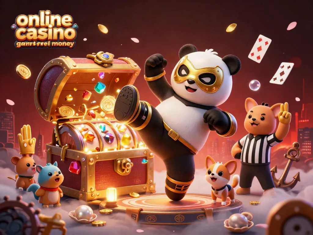 Experience thrilling online casino games for real money with vibrant characters and dynamic gameplay.