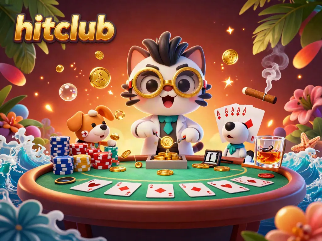 Engage in thrilling gameplay at hitclub with cartoon characters and dynamic casino elements.