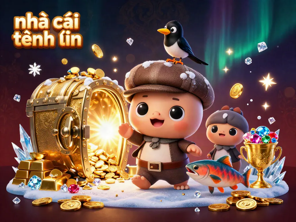 Engage with nhà cái tặng tiền as you win big in this dynamic 3D casino scene filled with treasures and vibrant characters.