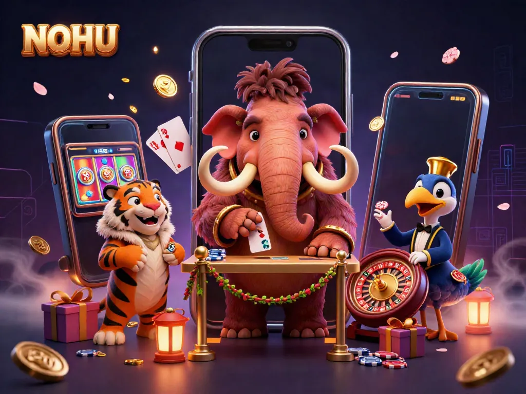 Experience thrilling gameplay at NOHU with engaging characters and vibrant casino elements.