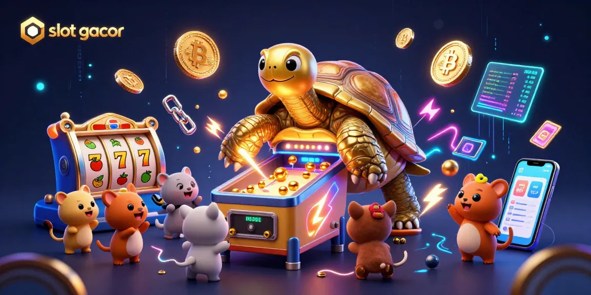 Experience the thrilling slot gacor world with a vibrant, detailed casino-themed illustration.