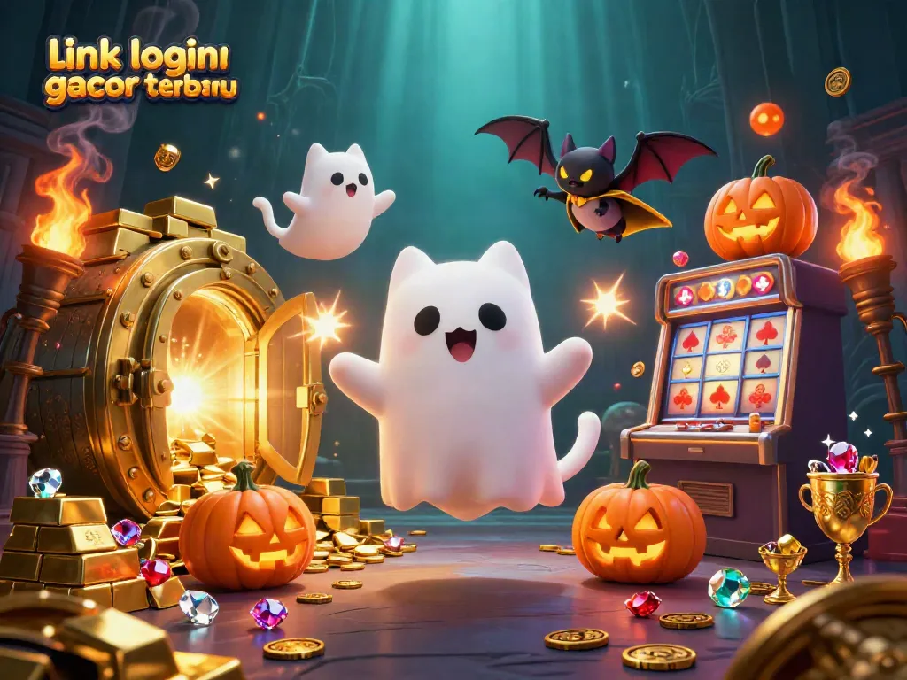 Link login slot gacor terbaru dan karakter kucing hantu bertualang di kasino berhantu.