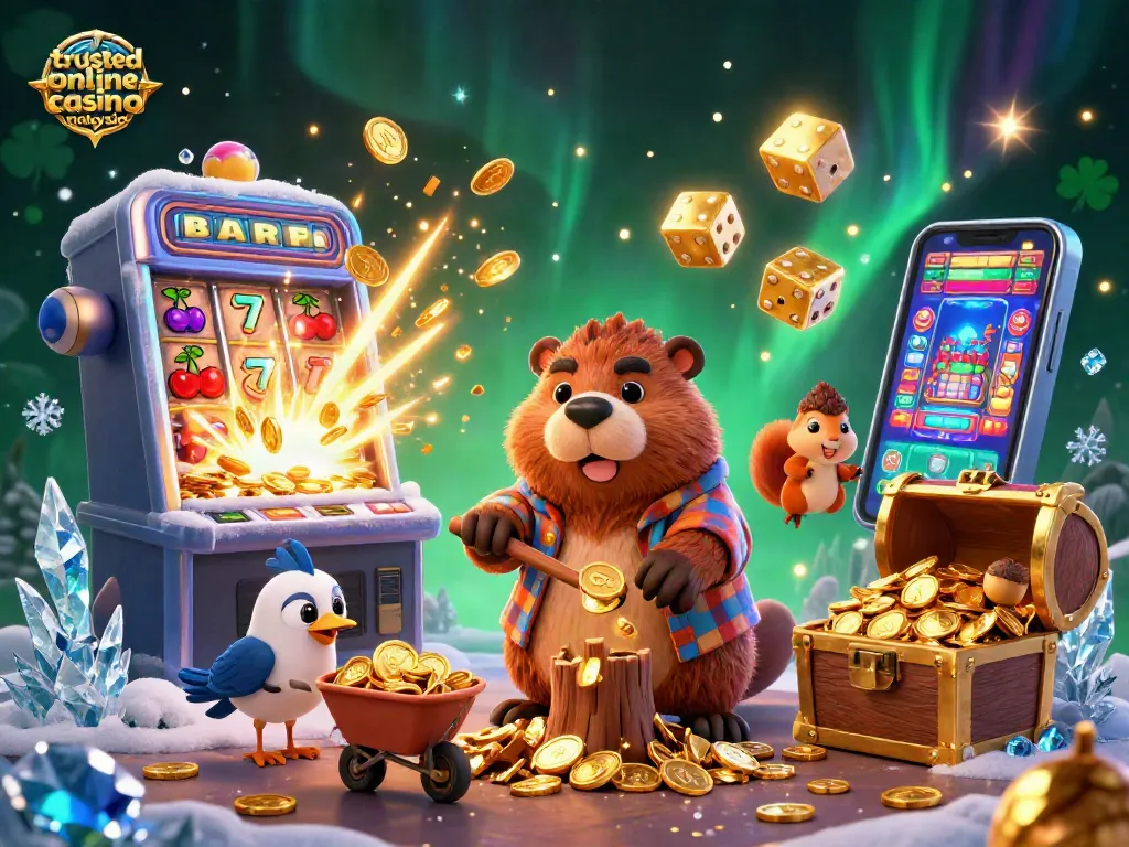 Collect coins at the trusted online casino malaysia with 3D characters in a vibrant jackpot scene.