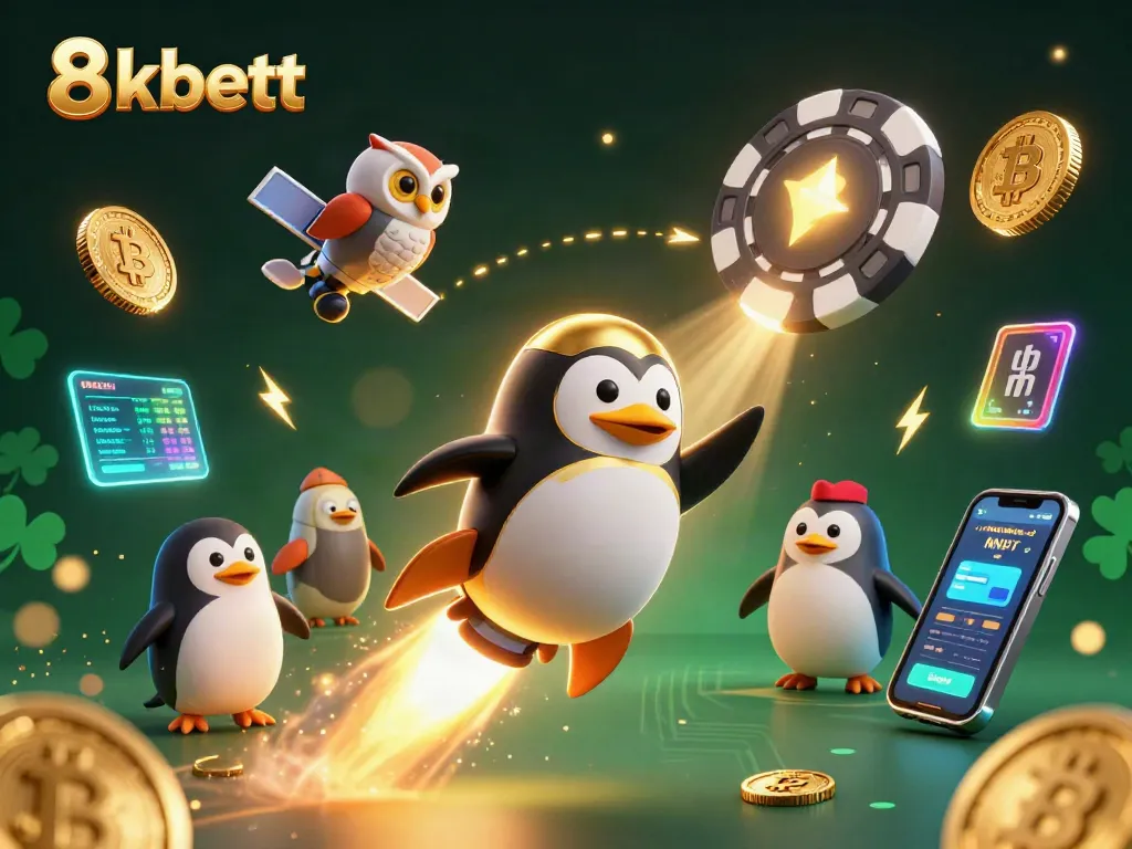 Experience thrilling wins at 8kbett with our dynamic casino adventure illustration, showcasing exciting games.