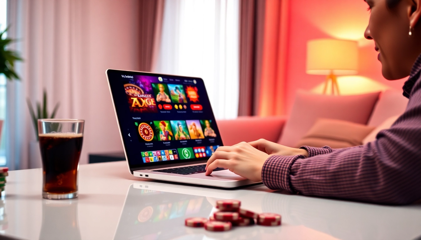 Experience the excitement of 58ee's online casino games in a modern home setting.