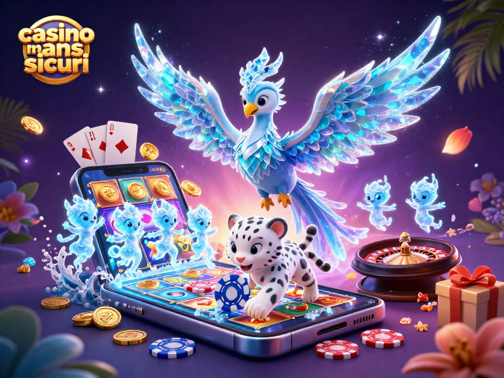 Gioca nei migliori casino non aams sicuri con un'illustrazione 3D vivace e affascinante.