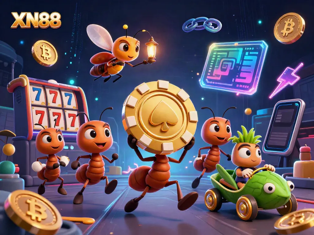 Experience the thrilling heist at XN88 with ants and exciting casino elements in 3D