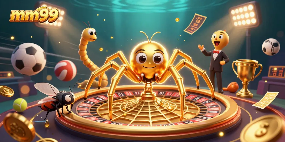 Experience exhilarating action at mm99's dynamic betting scene featuring sports balls and casino elements.