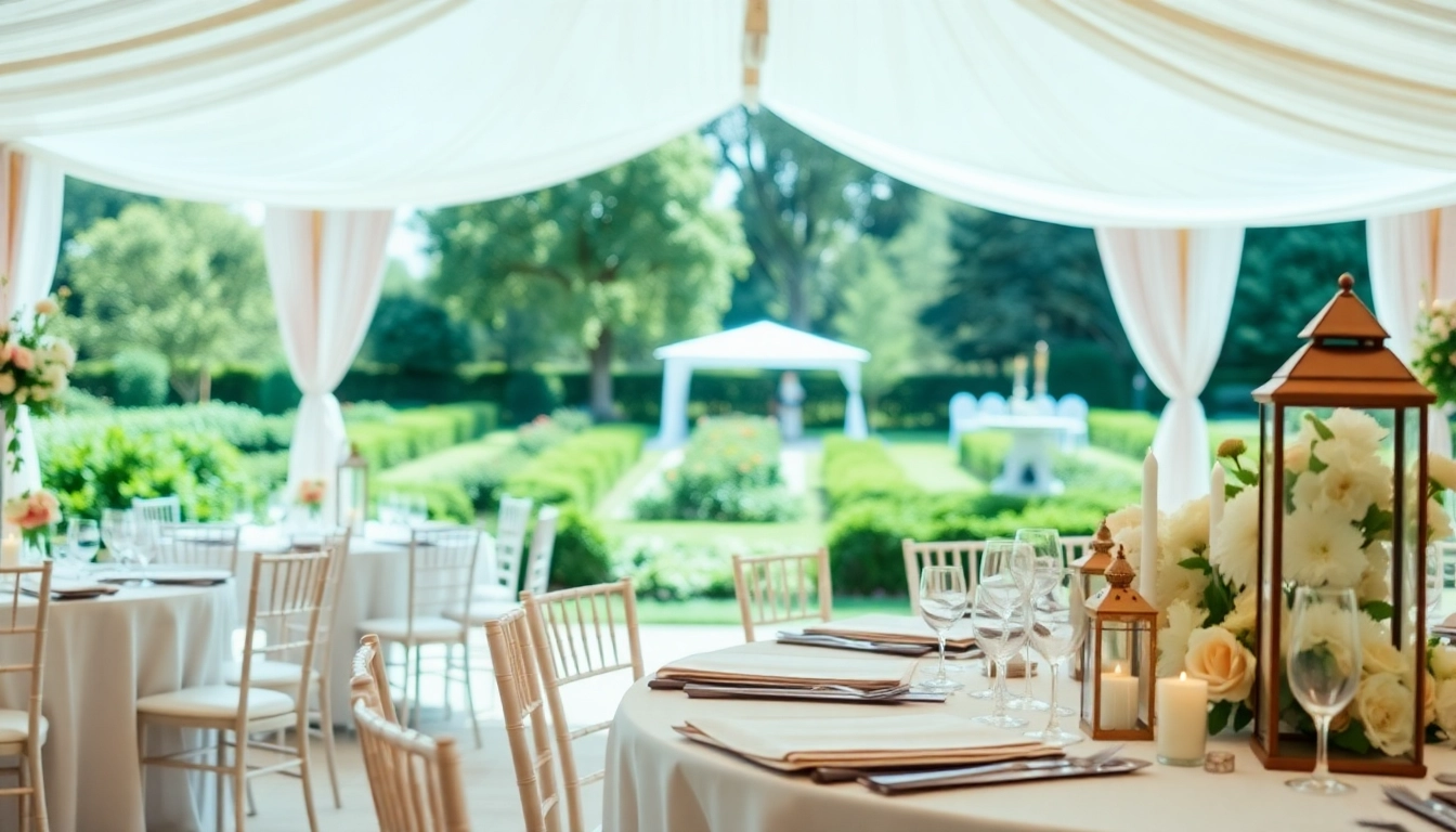 Discover Wedding Tent Chair & Table Rentals with elegant setups for unforgettable celebrations.