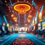 High-energy 55DD online betting platform scene featuring dynamic casino games.