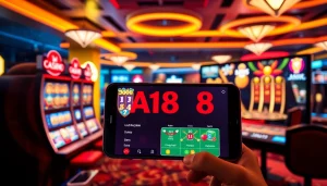 A188 gaming platform showcasing vibrant casino games and intuitive interface for an engaging online experience.