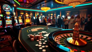 Players enjoying a thrilling game at 888NEW's luxurious casino table.