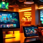 Experience the vibrant 55VV online betting platform showcasing exciting games and promotions.