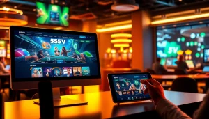 Experience the vibrant 55VV online betting platform showcasing exciting games and promotions.