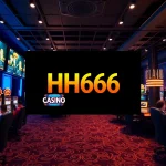 HH666 online casino gaming scene showcasing vibrant slots and live dealer tables.