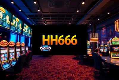 HH666 online casino gaming scene showcasing vibrant slots and live dealer tables.
