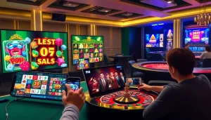 55WW online casino gaming scene with vibrant slot games and friendly live dealer interactions.