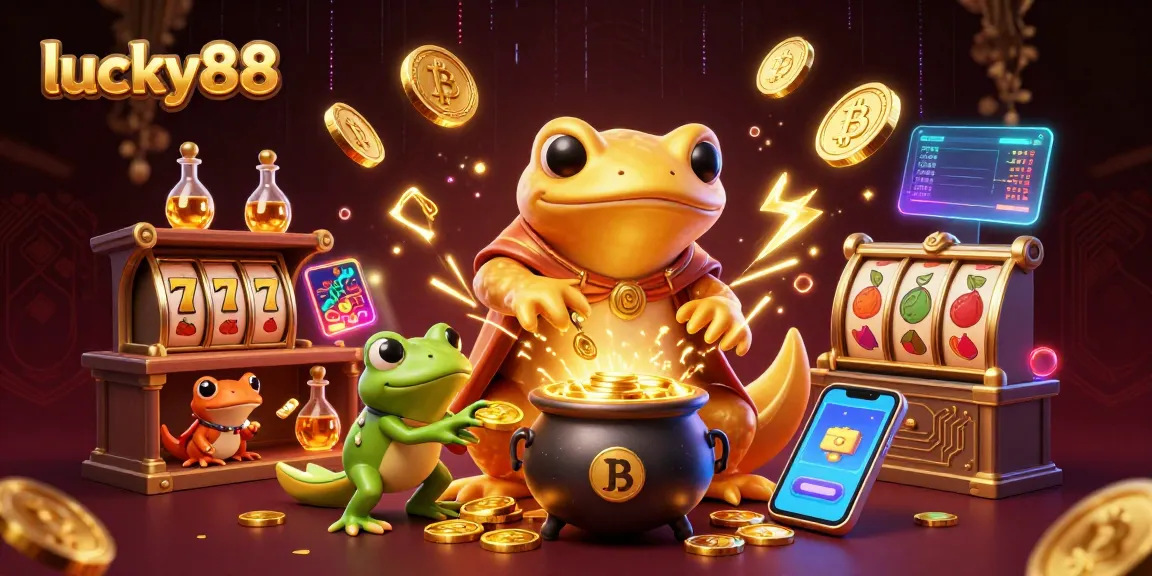 Experience the thrilling lucky88 slot magic with a golden salamander alchemist and rich casino elements.
